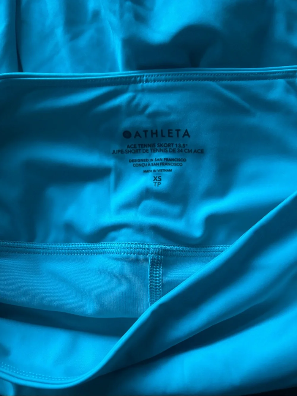 Athleta Aqua/Turquoise Flared Ace Skort